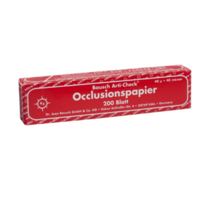 artikulacijski papir bk 09 Artikulacijski papir Bausch BK10, 40 μm 200 - Ravnih crta, Crvene