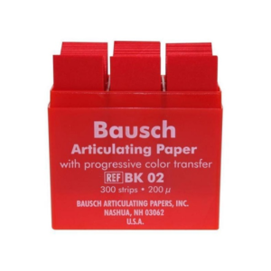 bk02 Artikulacijski papir Bausch BK02, 200 μm 300 - Ravnih crta, Crveni