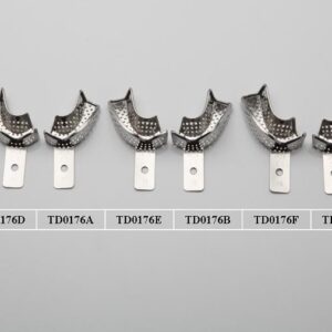 portaimpronte-parziali-forate (1) Inox otisna žlica perforirana parcijalna sa rubom