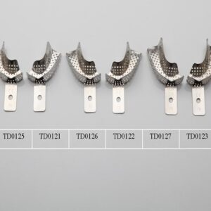 portaimpronte-parziali-forate Inox otisna žlica perforirana parcijalna bez ruba