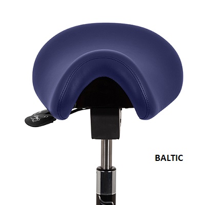 Ergonomska stolica na sedlo Bambach bez naslona - vinilna navlaka Baltic