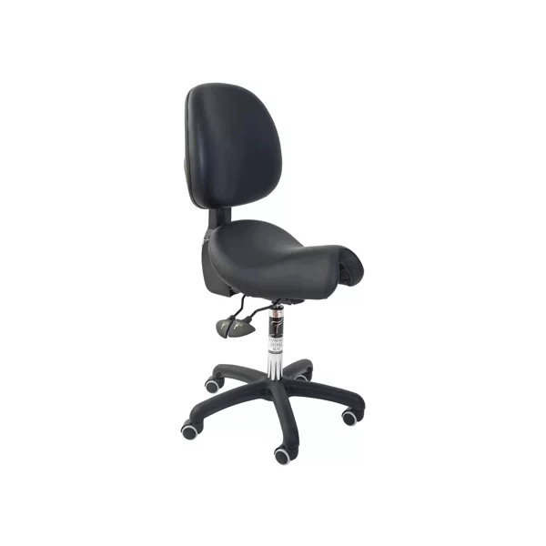 Ergonomska stolica na sedlo Bambach sa naslonom - vinilna navlaka