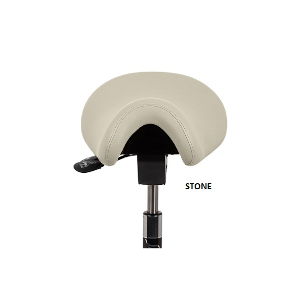 Ergonomska stolica na sedlo Bambach bez naslona - vinilna navlaka Stone